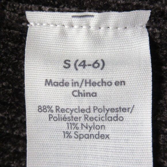 Chenille Y2K Vibe Zip Cropped Sweater Hoodie Sz S Breen Chocolate Coffee Brn NWT - Picture 8 of 11